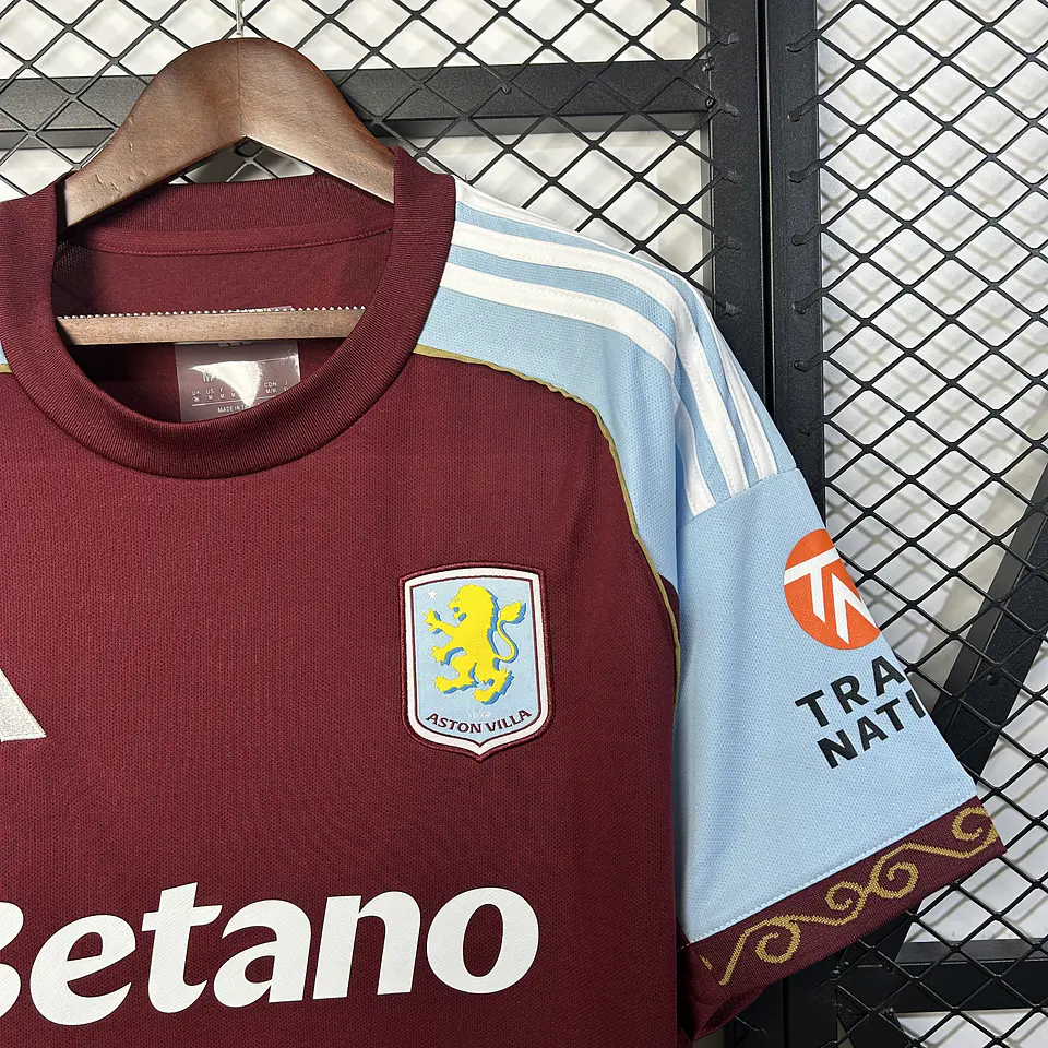 Aston Villa Equipamento Principal 2025/26 8