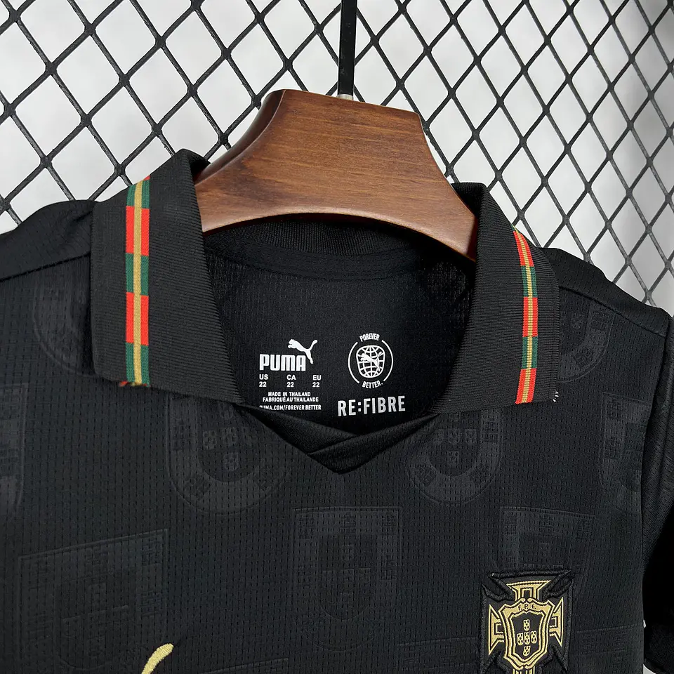 Portugal Equipamento Eusébio Mundial 2026 Kit Criança 3