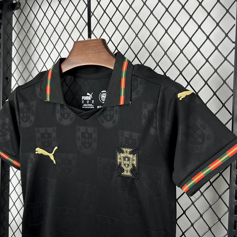 Portugal Equipamento Eusébio Mundial 2026 Kit Criança 4