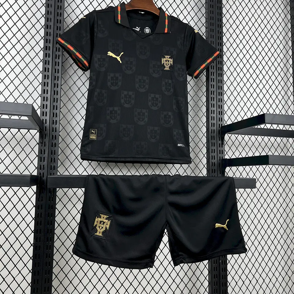 Portugal Equipamento Eusébio Mundial 2026 Kit Criança 6