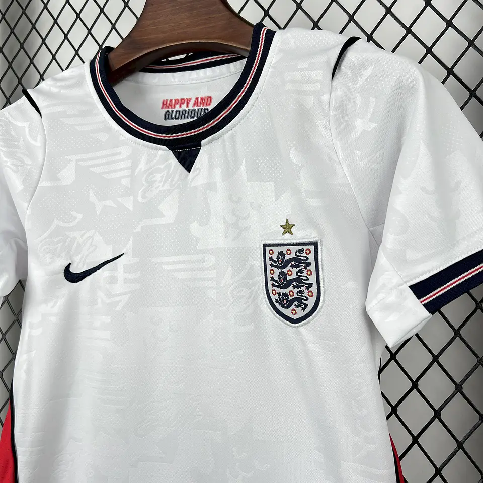 Inglaterra Equipamento Principal Mundial 2026 Kit Criança 3