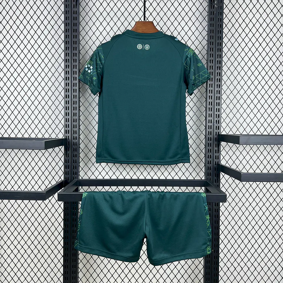 Manchester City Quarto Equipamento 2025/26 Kit Criança 2