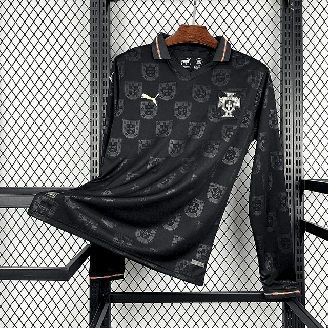Portugal Equipamento Eusébio Mundial 2026 Manga Comprida 1