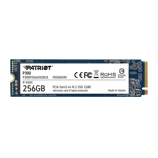 SSD PATRIOT P300 256 GB M.2 2280 PCIe Gen 3x4  - Image 2
