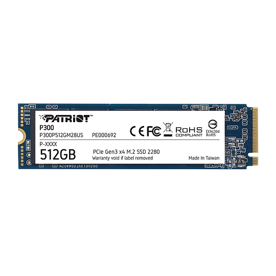 SSD PATRIOT P300 512 GB M.2 2280 PCIe GEN 3 X4  - Image 2