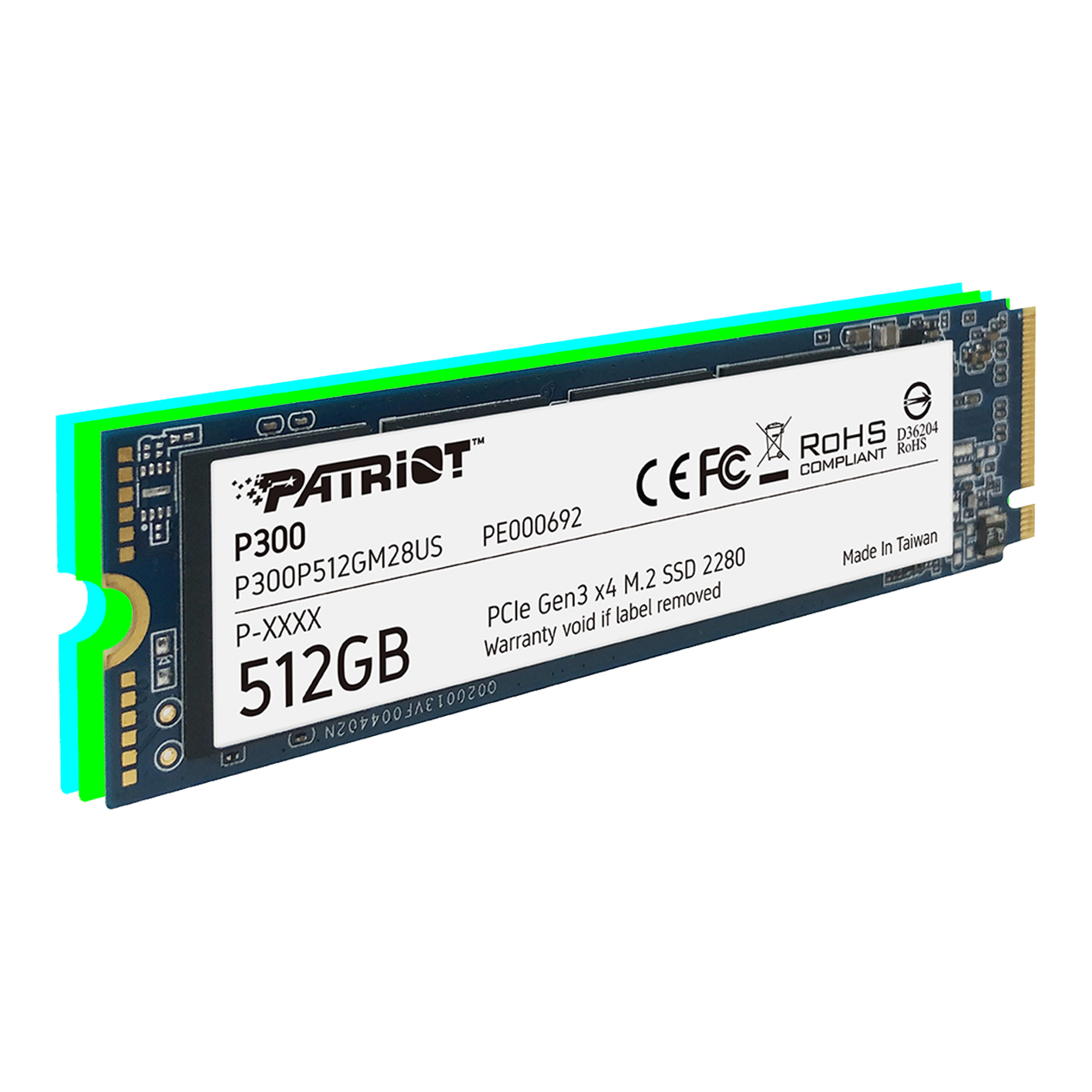 PATRIOT P300 512 GB M.2 2280 PCIe GEN 3 X4 SSD