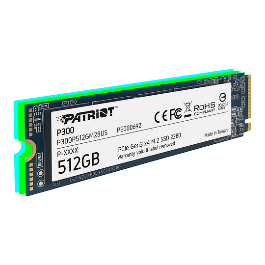 SSD PATRIOT P300 512 GB M.2 2280 PCIe GEN 3 X4  - Image 1