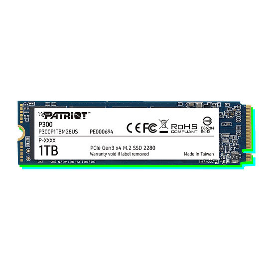 SSD Patriot P300 M.2 PCIe Gen 3 x4 1TB