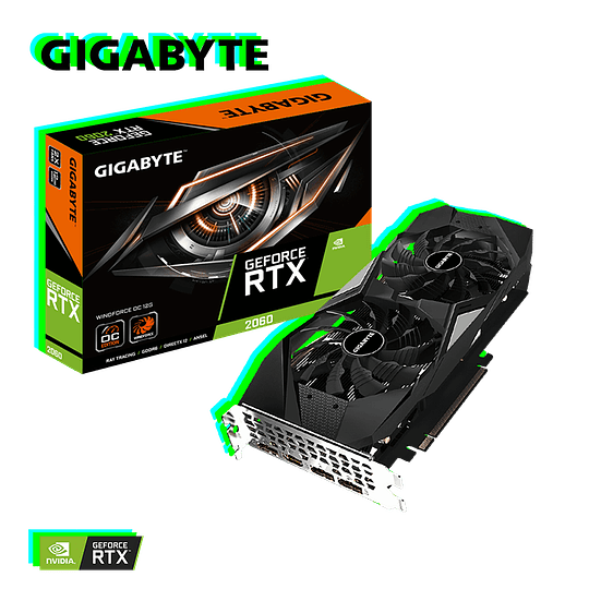 Tarjeta de video GIGABYTE GeForce RTX™ 2060 WINDFORCE OC 12G - Image 1