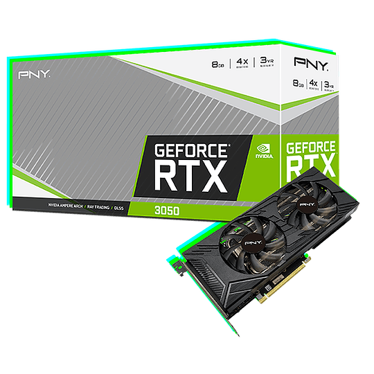 Tarjeta de Video PNY GeForce RTX 3050 8GB UPRISING Dual Fan - Image 1