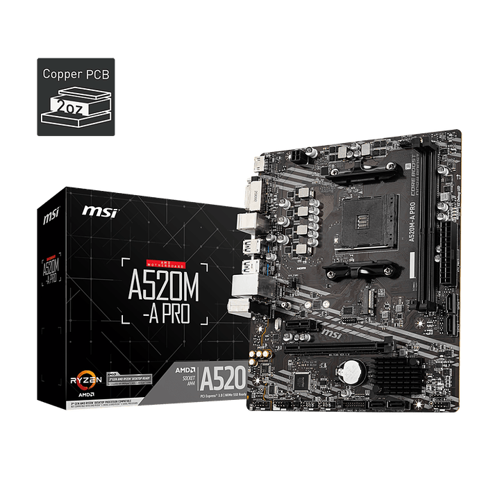 Placa Madre MSI A520M-A PRO 4