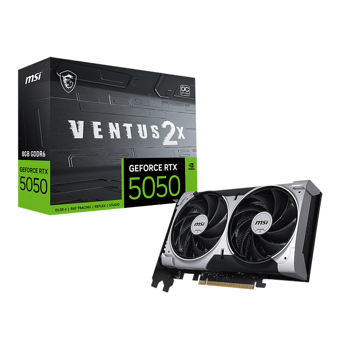 Tarjeta de video MSI GeForce RTX 5050 8G VENTUS 2X OC 1