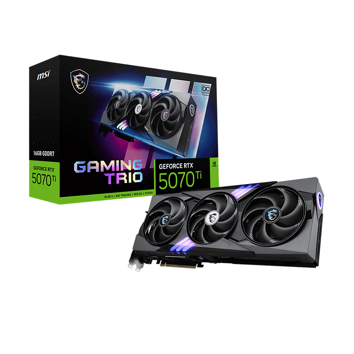 Tarjeta de video MSI GeForce RTX 5070 Ti 16G GAMING TRIO OC 1