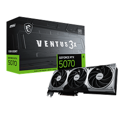 Tarjeta de Video MSI GeForce RTX 5070 12G VENTUS 3X OC