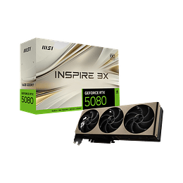 Tarjeta de Video MSI GeForce RTX 5080 16G INSPIRE 3X OC