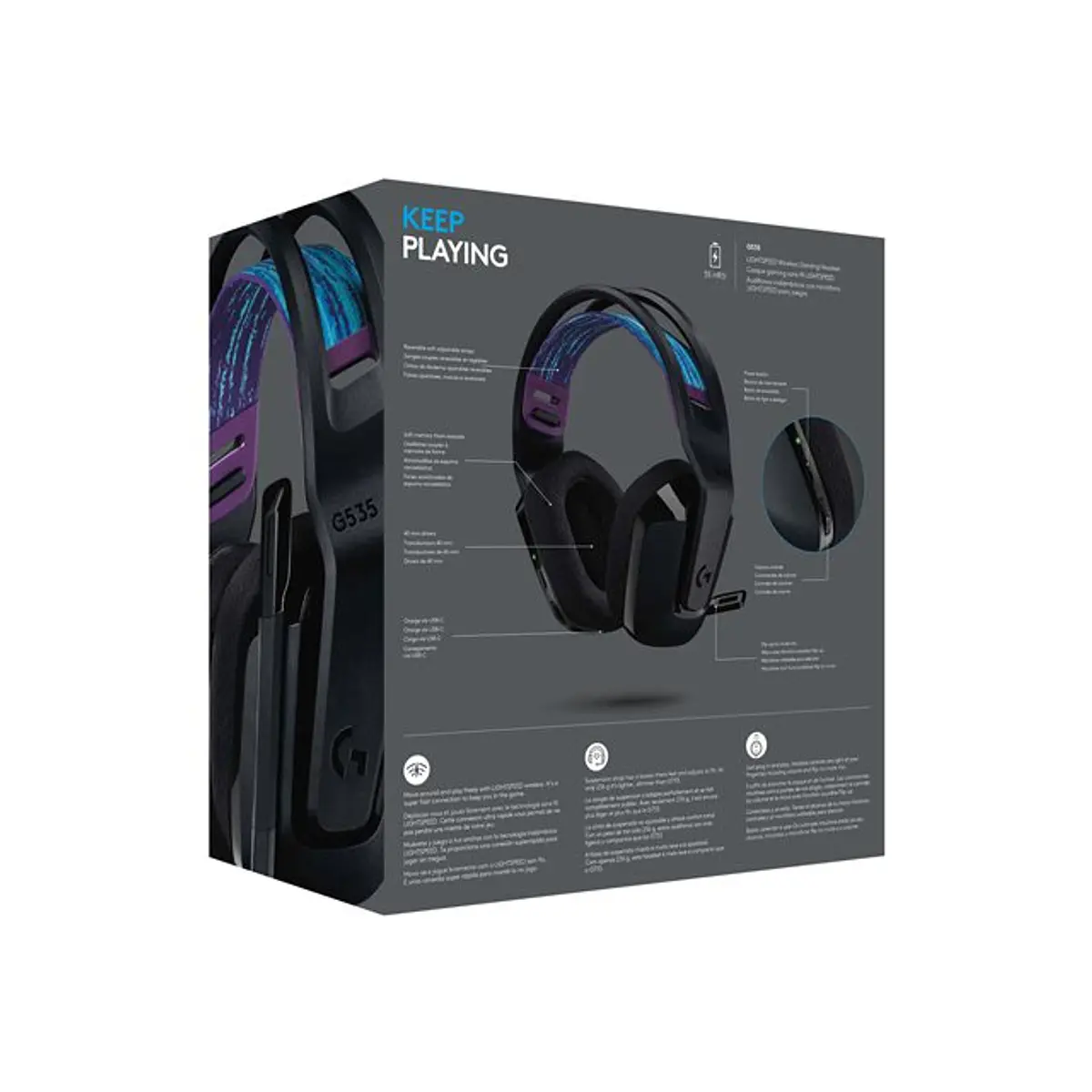 Audífonos Gamer Inalámbricos Logitech G535 Lightspeed Inalám