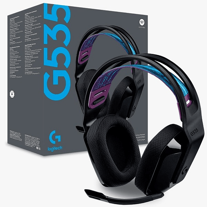 Audífonos Gamer Inalámbricos Logitech G535 Lightspeed Inalámbrico Receptor USB Negro 4