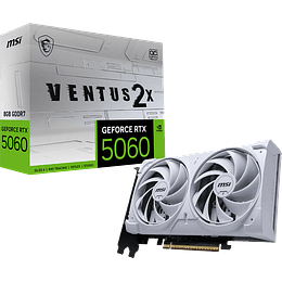 Tarjeta de video MSI GeForce RTX 5060 8GB VENTUS 2X OC WHITE (BAD BOX)