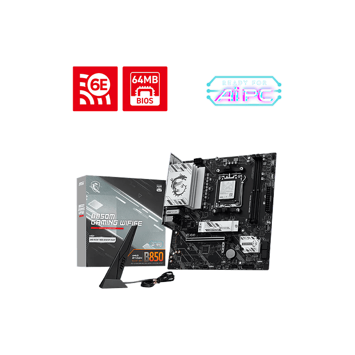 Placa madre MSI B850M GAMING WIFI6E 1