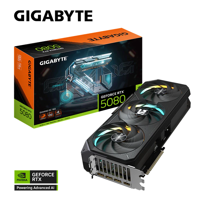 Tarjeta de Vídeo Gigabyte GeForce RTX 5080 GAMING OC 16G 1