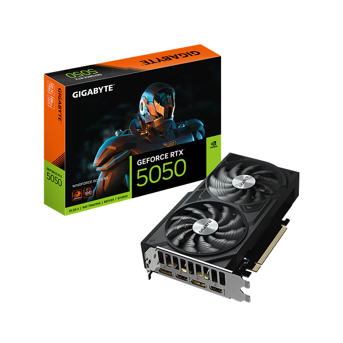 Tarjeta de Vídeo Gigabyte GeForce RTX 5050 WINDFORCE OC V2 8G 2
