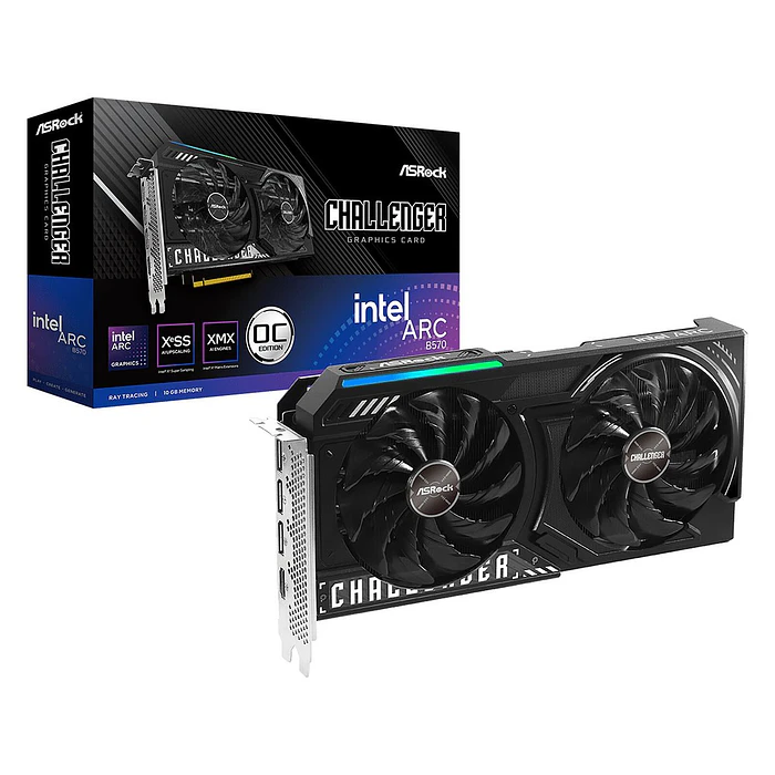 Tarjeta de Video ASRock Intel Arc B570 Challenger 10GB OC 1