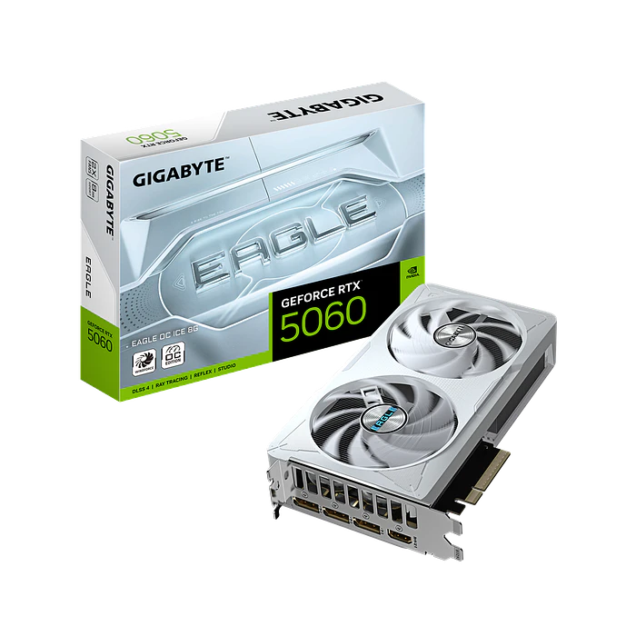 Tarjeta de Video Gigabyte GeForce RTX 5060 Eagle OC ICE 8G 1