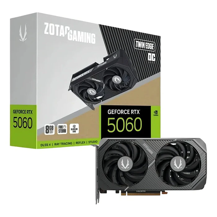 Tarjeta de Video Zotac GAMING GeForce RTX 5060 Twin Edge OC 8GB 4