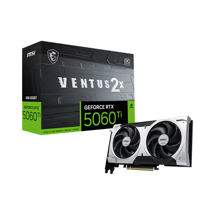 Tarjeta de Video MSI GeForce RTX 5060 Ti 8G Ventus 2X OC Plus 1