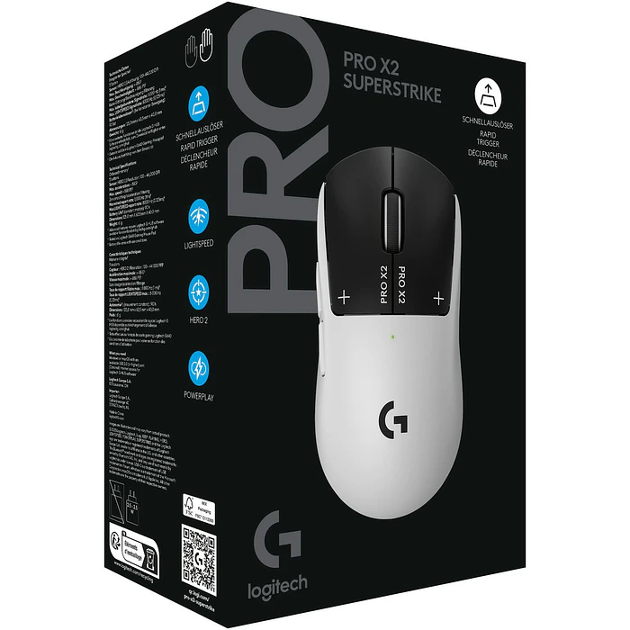 Mouse Logitech PRO X2 SUPERSTRIKE - Eclipse lunar (910-007775) 4