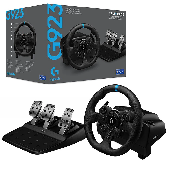 Simulador Logitech G923 Driving Force PS5/PS4/PC (941-000148) 5