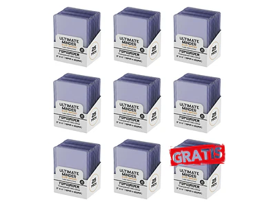 9 Clear Toploader Protector de Cartas - Pack de 25 unidades