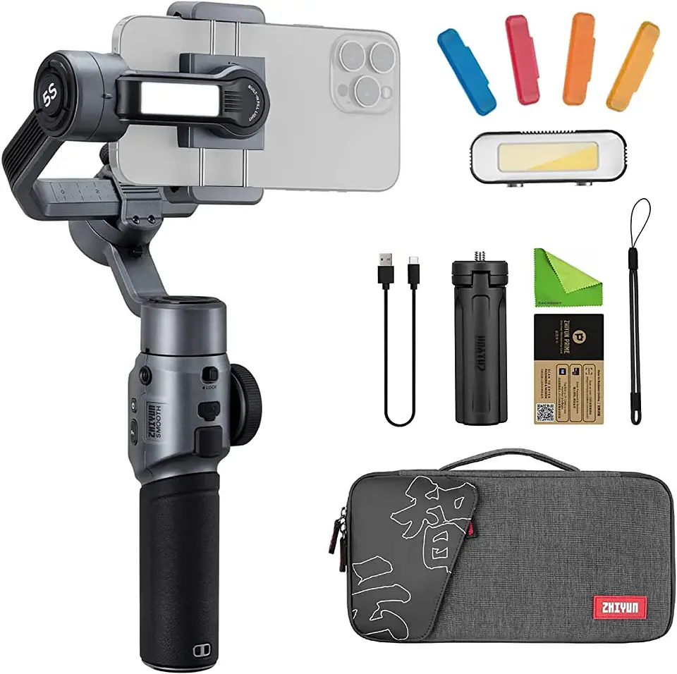 Estabilizador Zhiyun Smooth 5S para celular unidad y combo 2