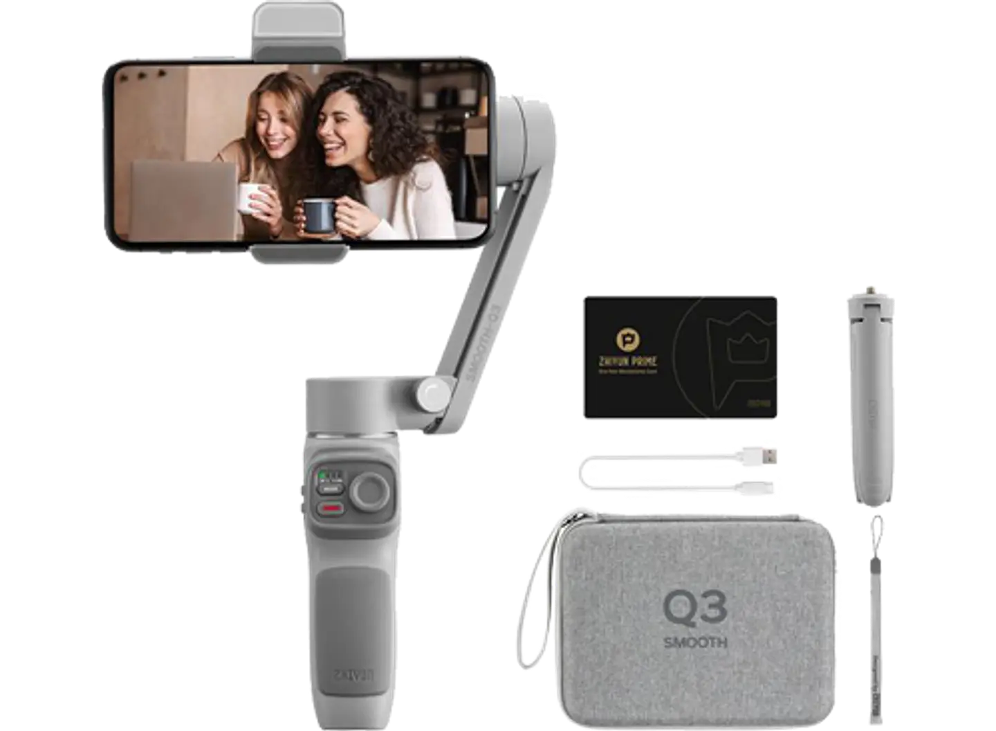 Estabilizador Zhiyun Smooth Q3 para celular unidad y combo 2