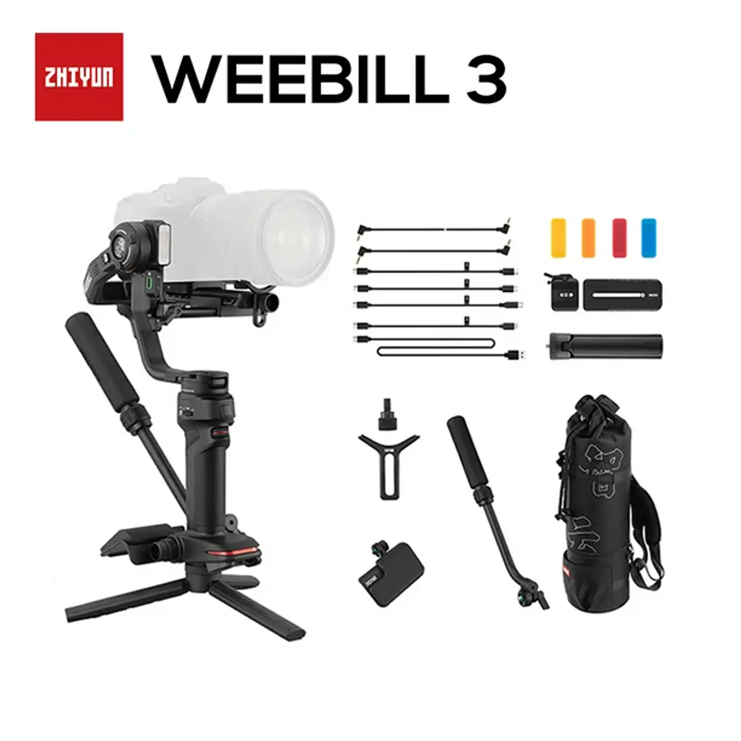 Estabilizador Zhiyun Weebill 3 en combo para cámaras Mirrorless y DSLR 1