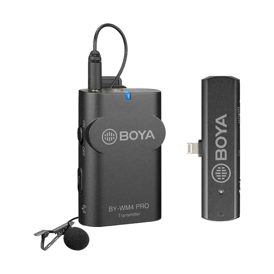 Micrófono de solapa Inalámbrico Boya WM4 Pro K3 para Iphone 1