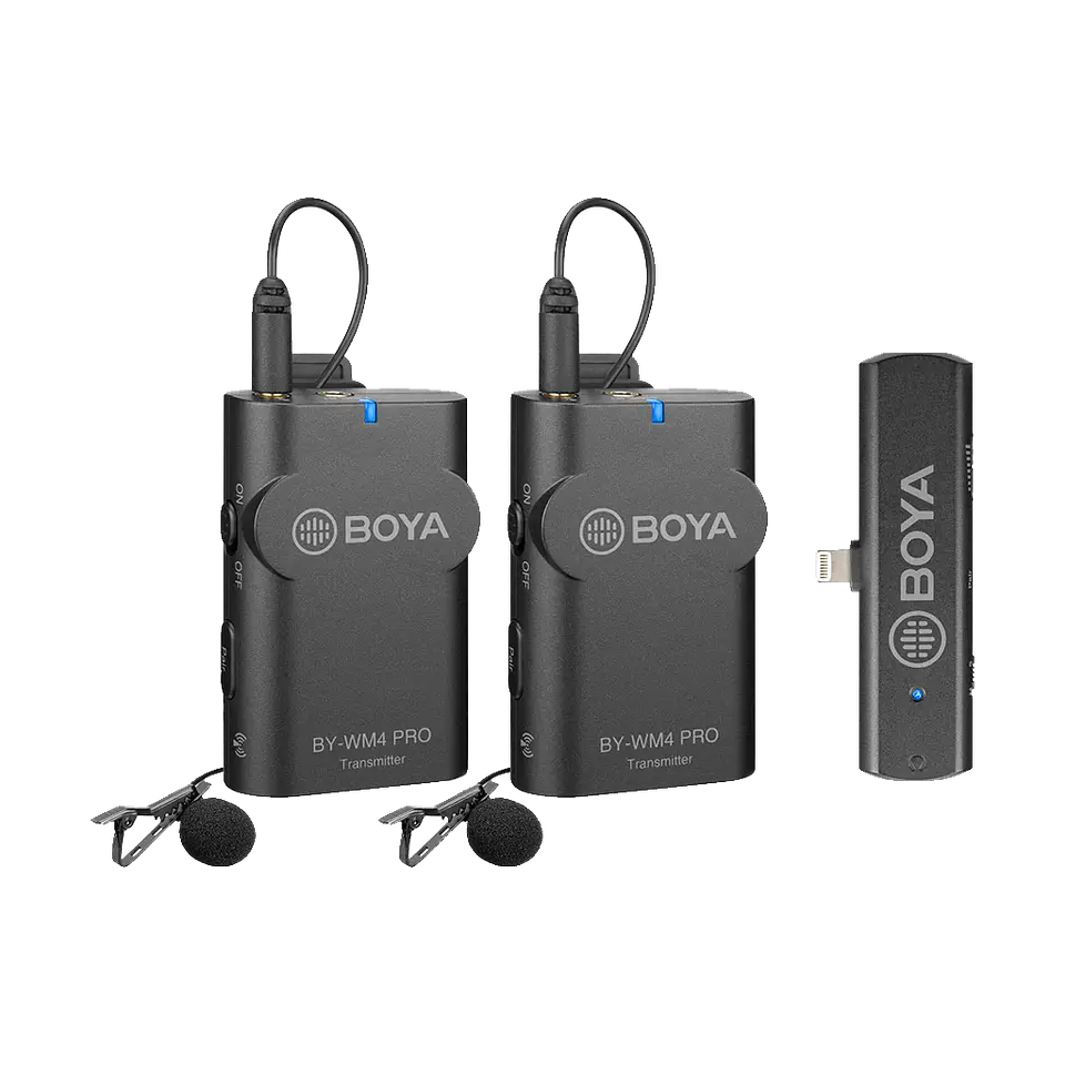 Micrófono de solapa Inalámbrico Boya WM4 Pro K4 para Iphone 1