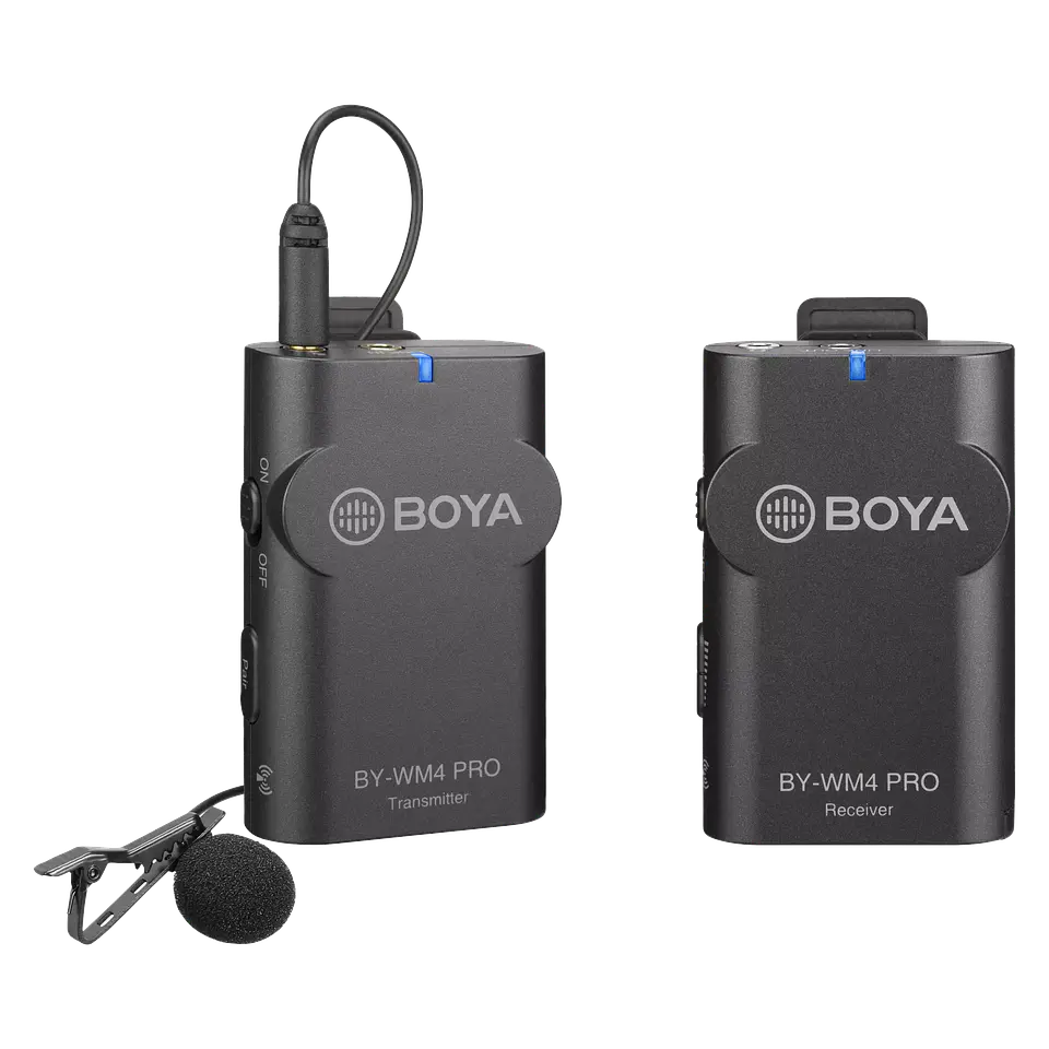 Micrófono de solapa Inalámbrico Boya WM4 Pro para cámara o Celular 1