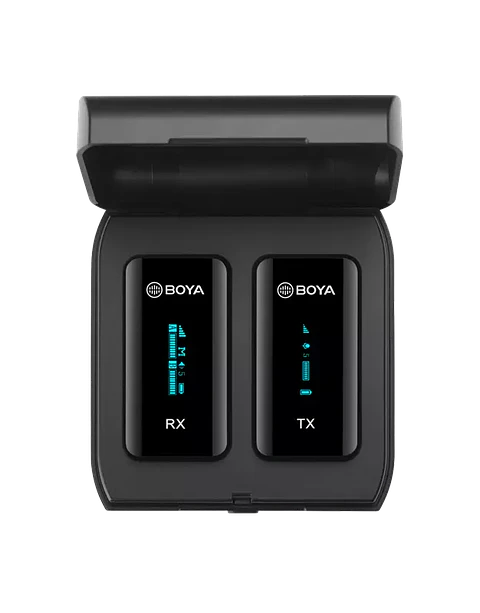 Micrófono de solapa Inalámbrico Boya BY XM6 K1 con estuche de carga