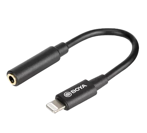 Adaptador Micrófono Boya BY-K3 para iphone