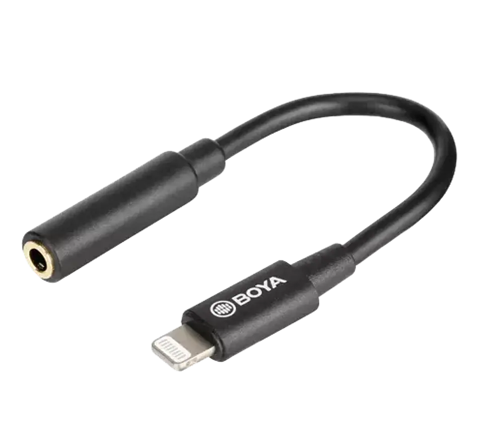 Adaptador Micrófono Boya BY-K3 para iphone 1