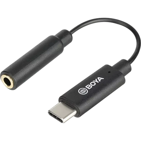 Adaptador Micrófono Boya BY-K4 para android USB C
