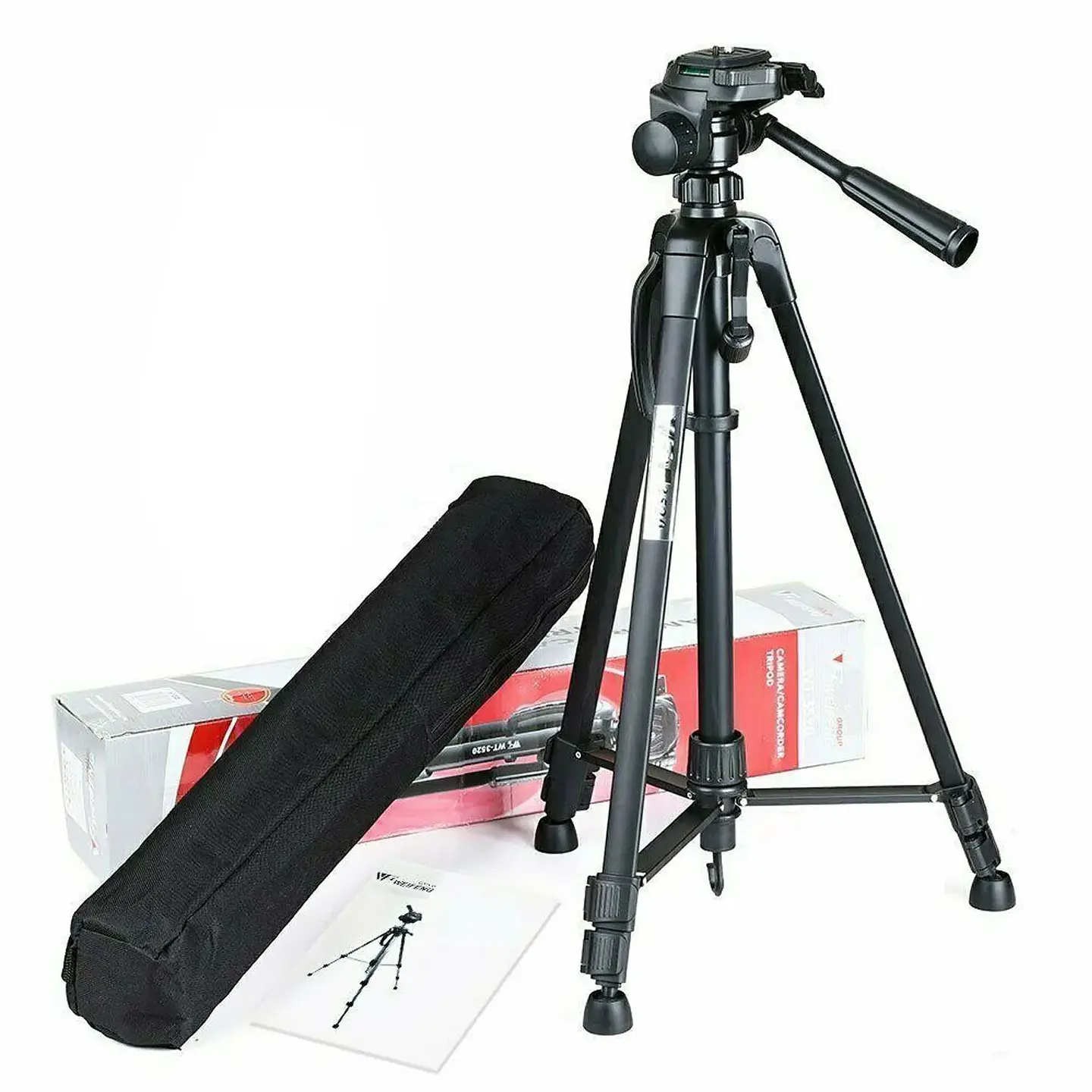 Trípode Weifeng 3520 1.40cm Cabeza semifluida con adaptador celular 1