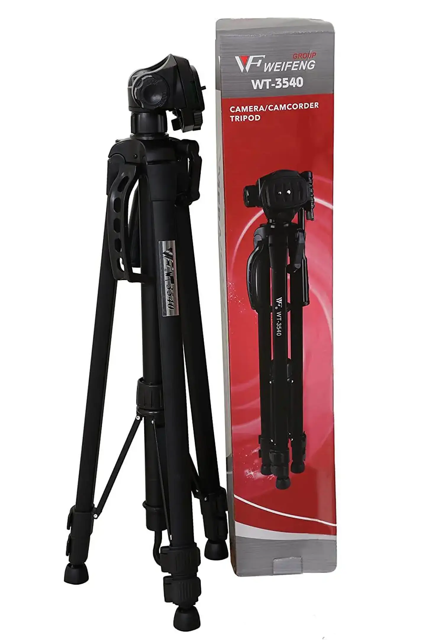 Trípode Weifeng 3540 1.56mt Cabeza semifluida con adaptador celular 1