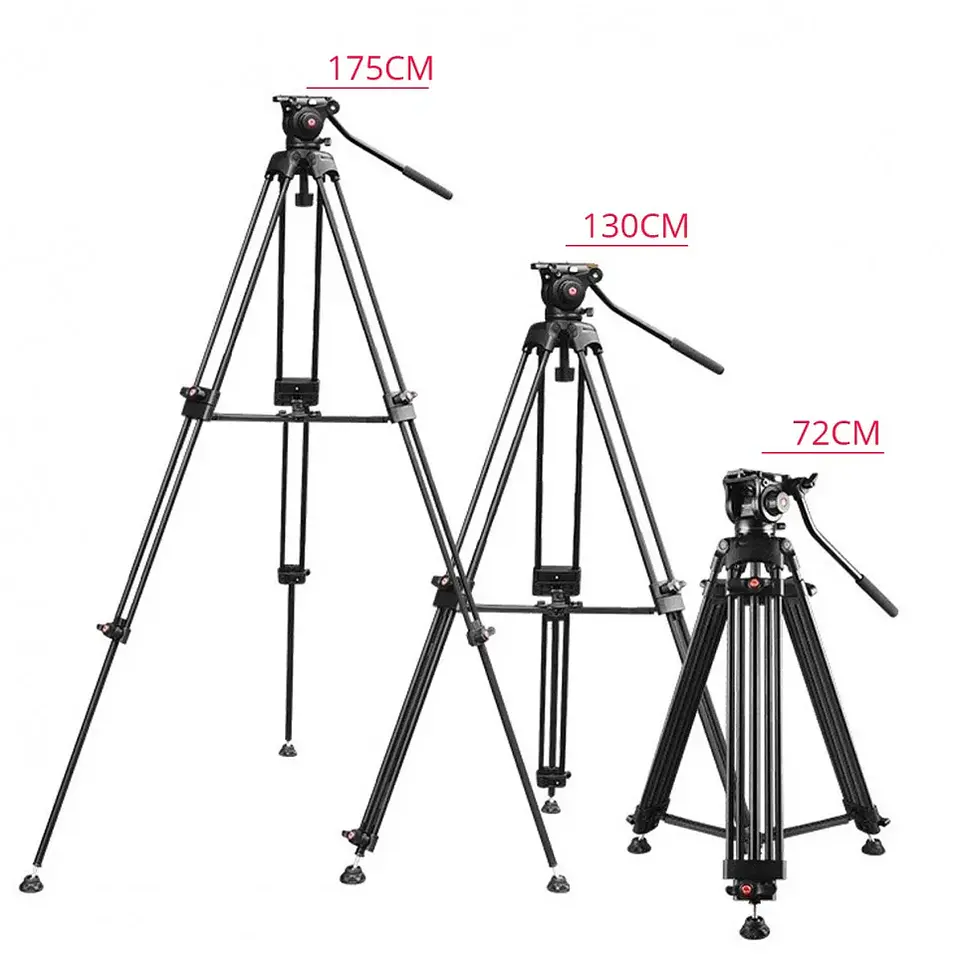 Trípode de Estudio Heavy Duty 1.80mt 360° soporta 10kg 1