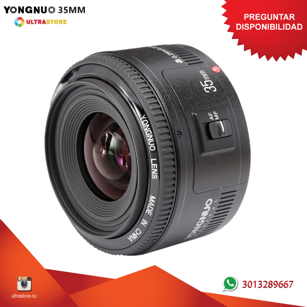 Yongnuo YN 35mm f2 para Canon EF Medellín Bogota