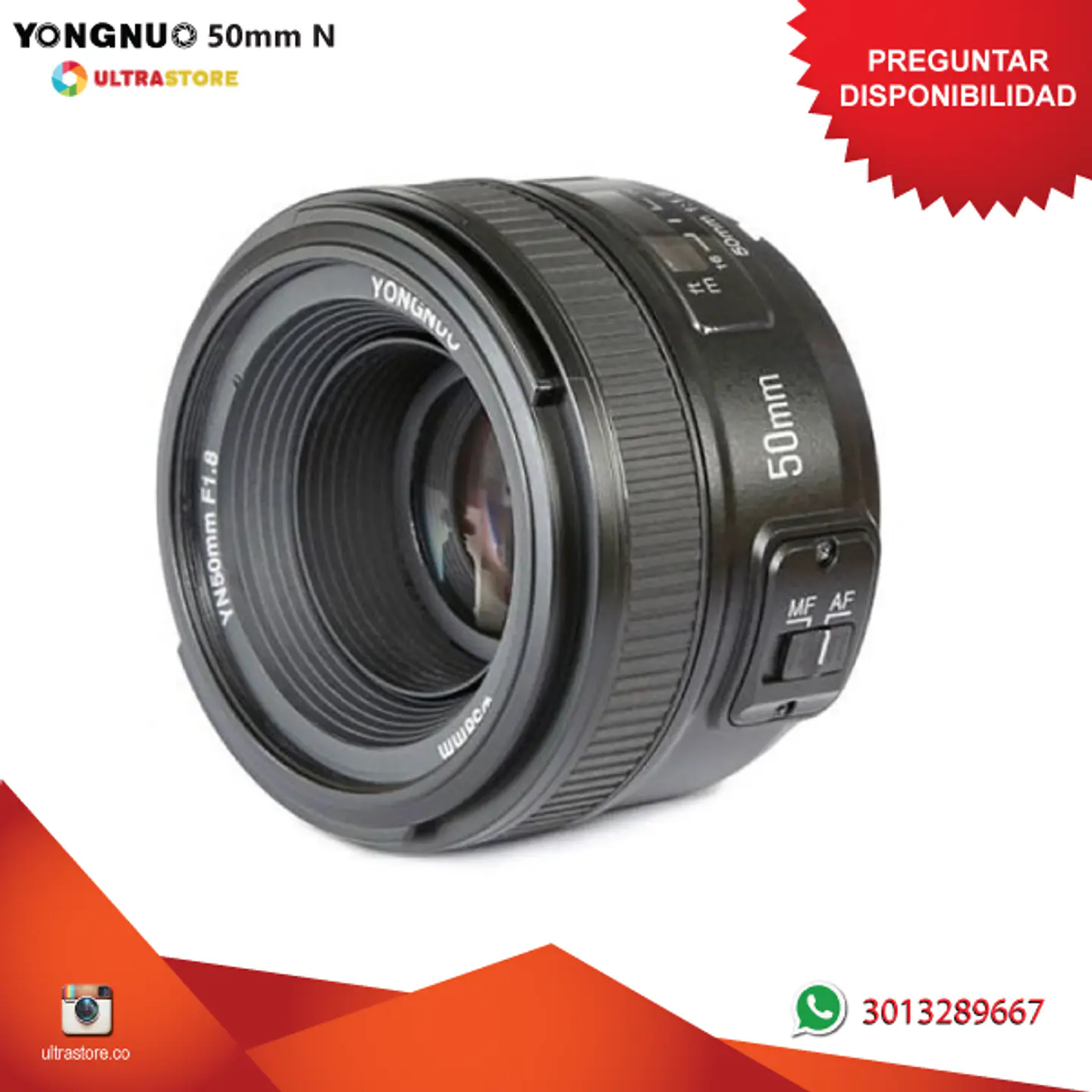 Yongnuo YN 50mm f1.8 para Nikon DX FX 1