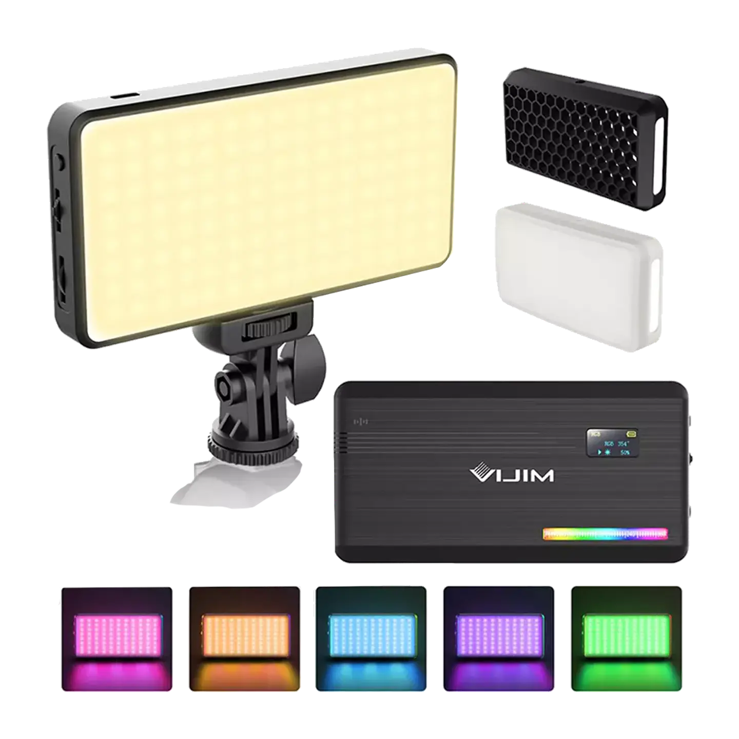 Luz Led Ulanzi VL196 RGB Multicolor Recargable hasta 9000k 1