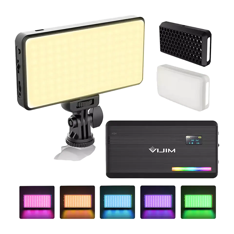 Luz Led Ulanzi VL196 RGB Multicolor Recargable hasta 9000k 1