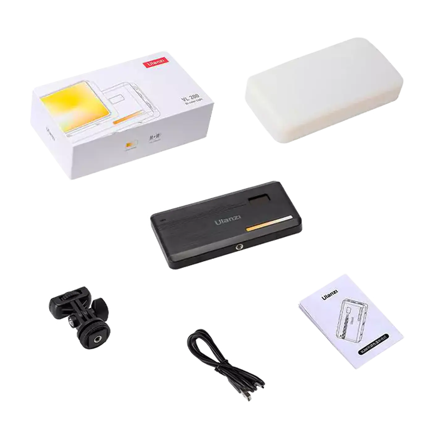Luz Led Ulanzi VL200 RGB Bicolor Recargable hasta 9000k 2